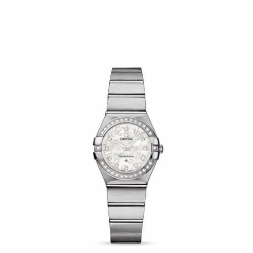 Omega Constellation Quartz 24 Brushed Stainless Steel / Diamond / Silver Omega 123.15.24.60.55.005 (12315246055005)
